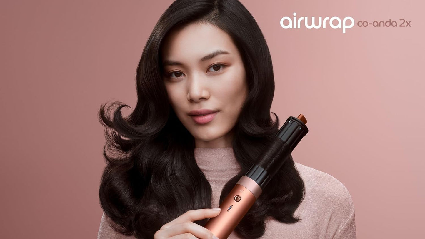 Dyson Airwrap Co-Spirit 2x Multistyler och Hårfön Rak+Vågig (Amber Silk)