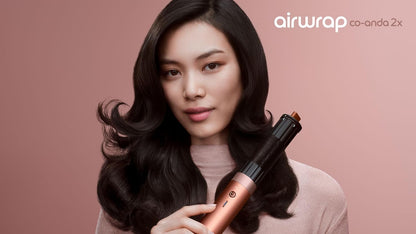 Dyson Airwrap Co-Spirit 2x Multistyler och Hårfön Rak+Vågig (Amber Silk)
